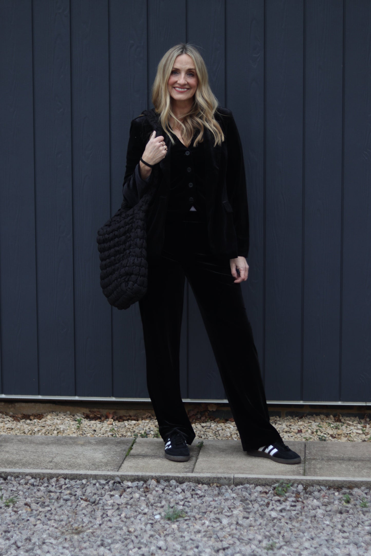 Black velvet Trousers
