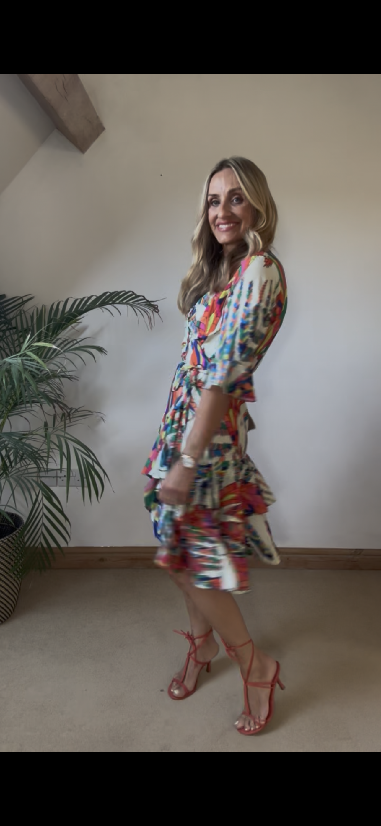 Pucci Inspired Print Wrap Dress