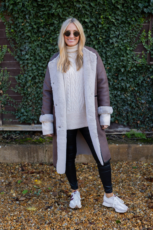 Faux Shearling Coat