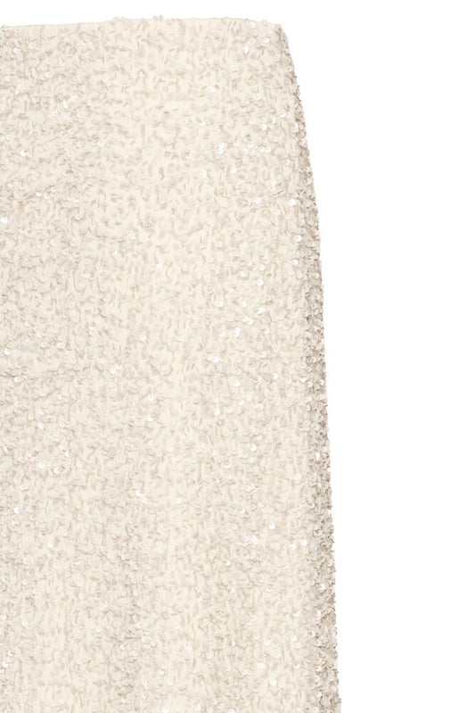 Oatmeal Sequin Skirt