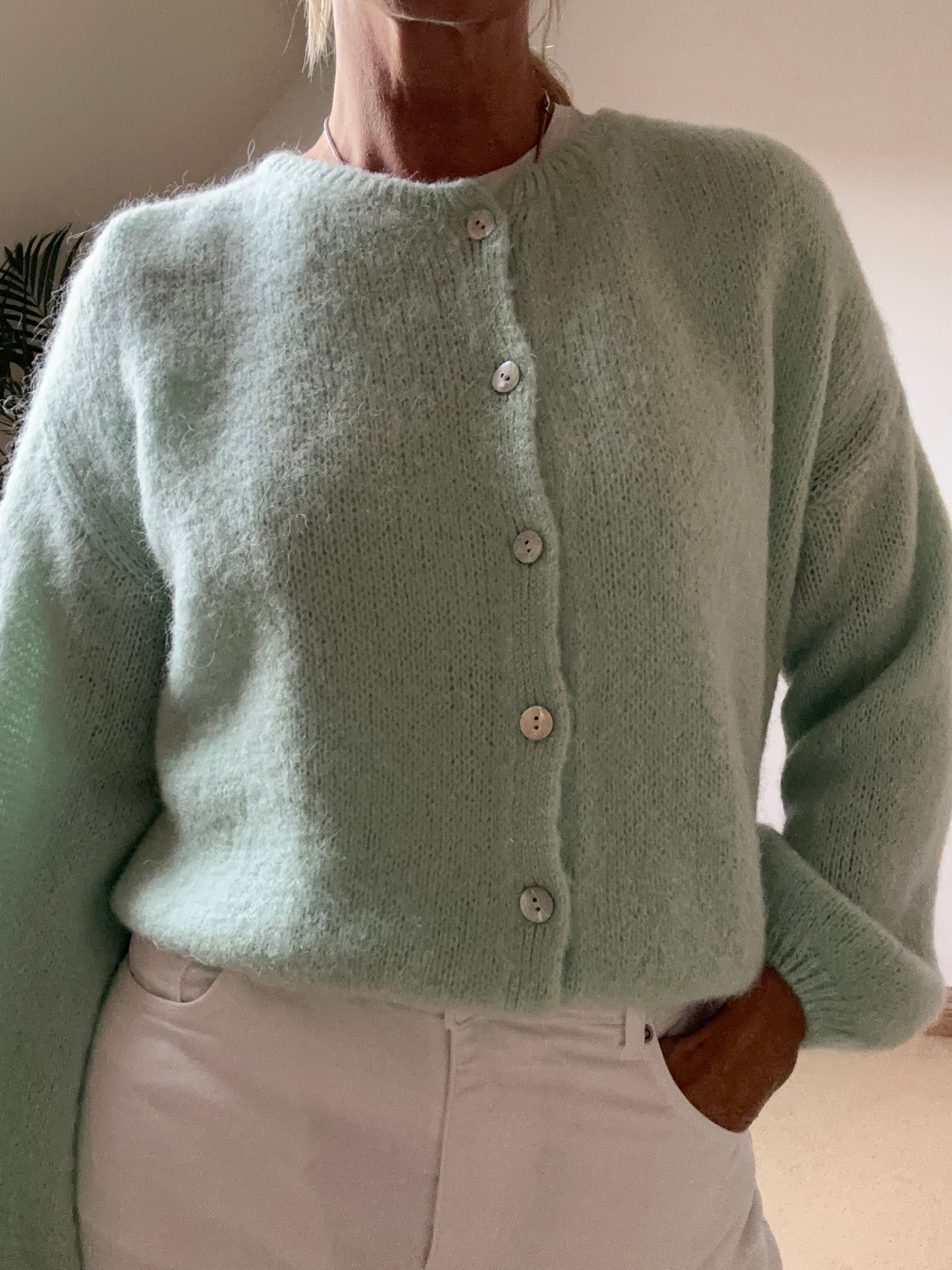 Round Neck Mohair Cardigan PRE ORDER