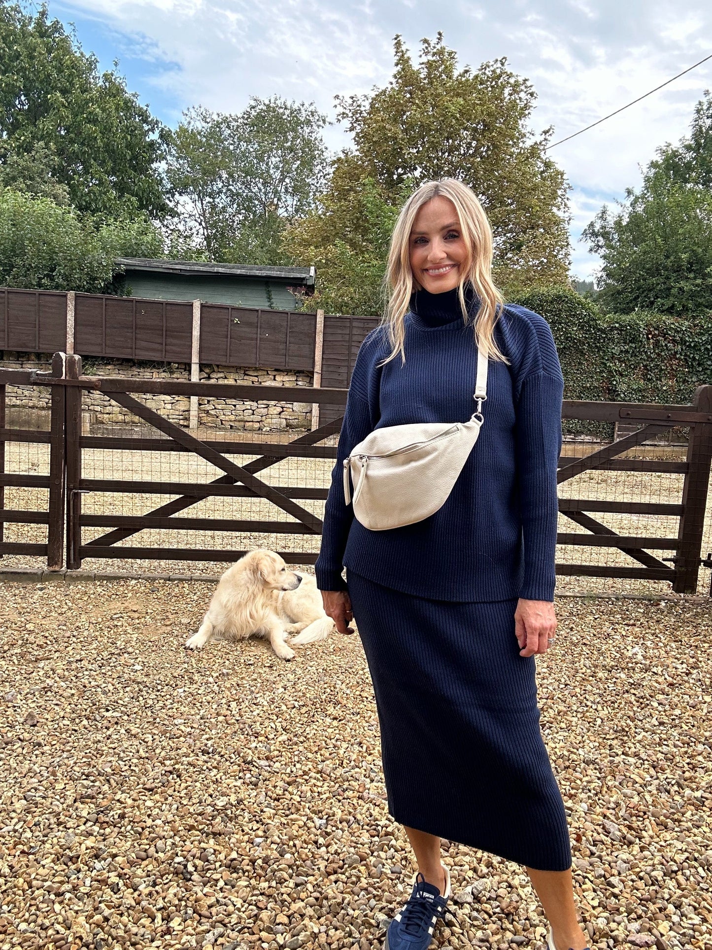 Navy Ribbed co-ord