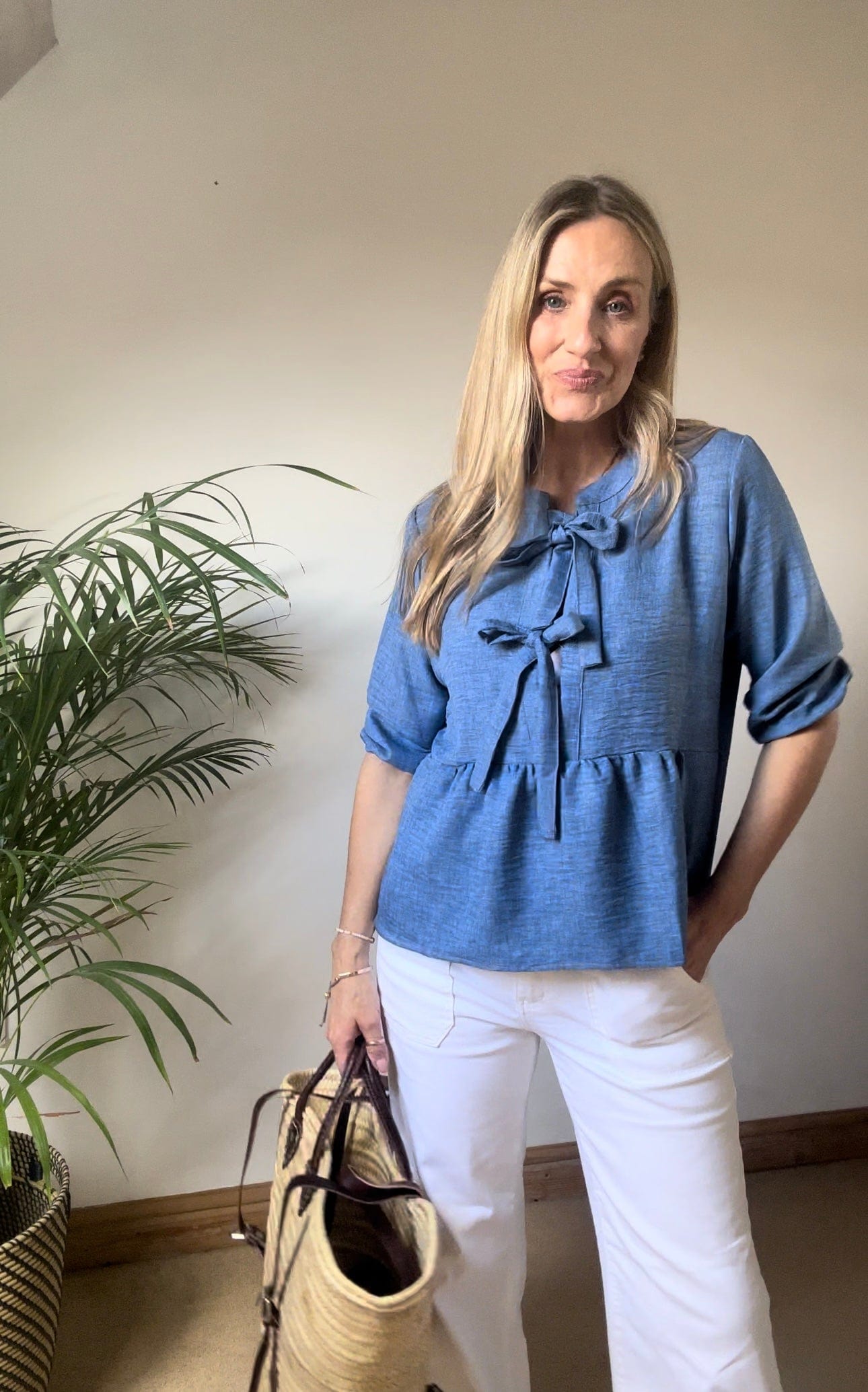 Tie Front Blouse