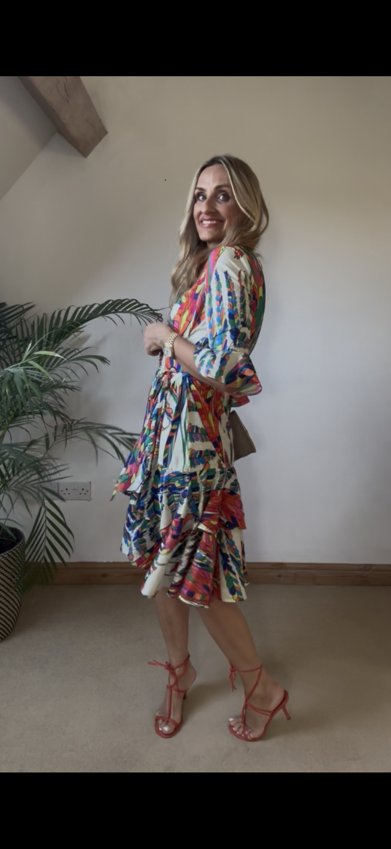 Pucci Inspired Print Wrap Dress