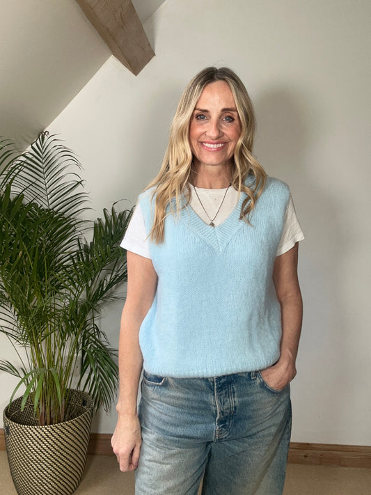 Mohair V Neck Tank Top