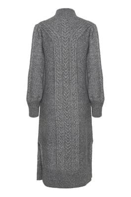 Grey Cable Knitted Dress