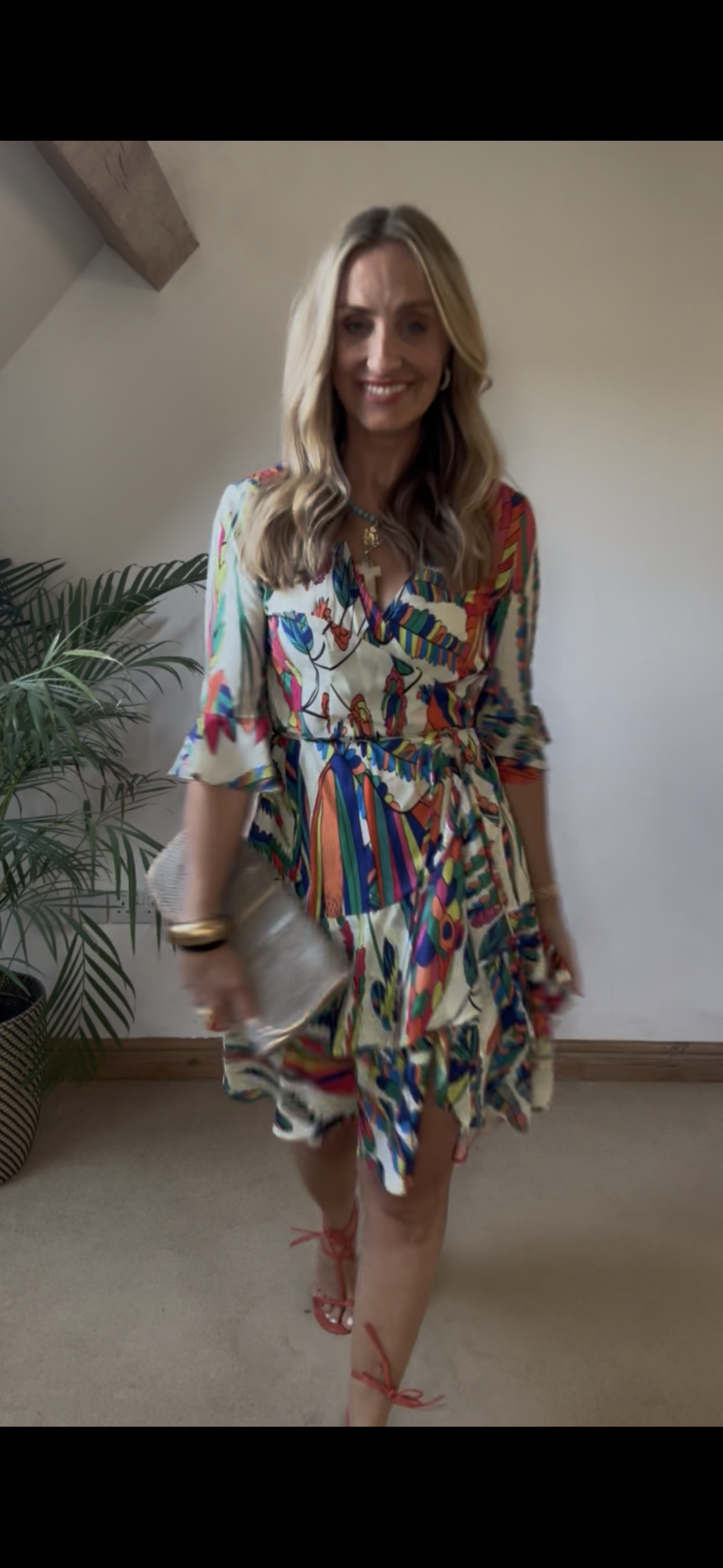 Pucci Inspired Print Wrap Dress