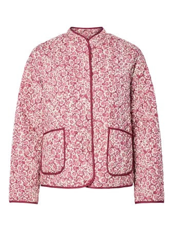 Quilted Jacket - Rose Flower