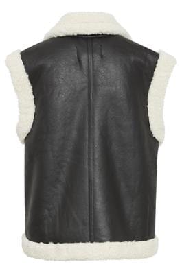 Shearling Gilet - Black