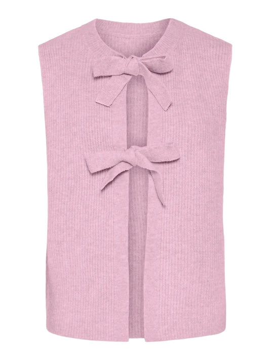 Tie Front Sleeveless Knit