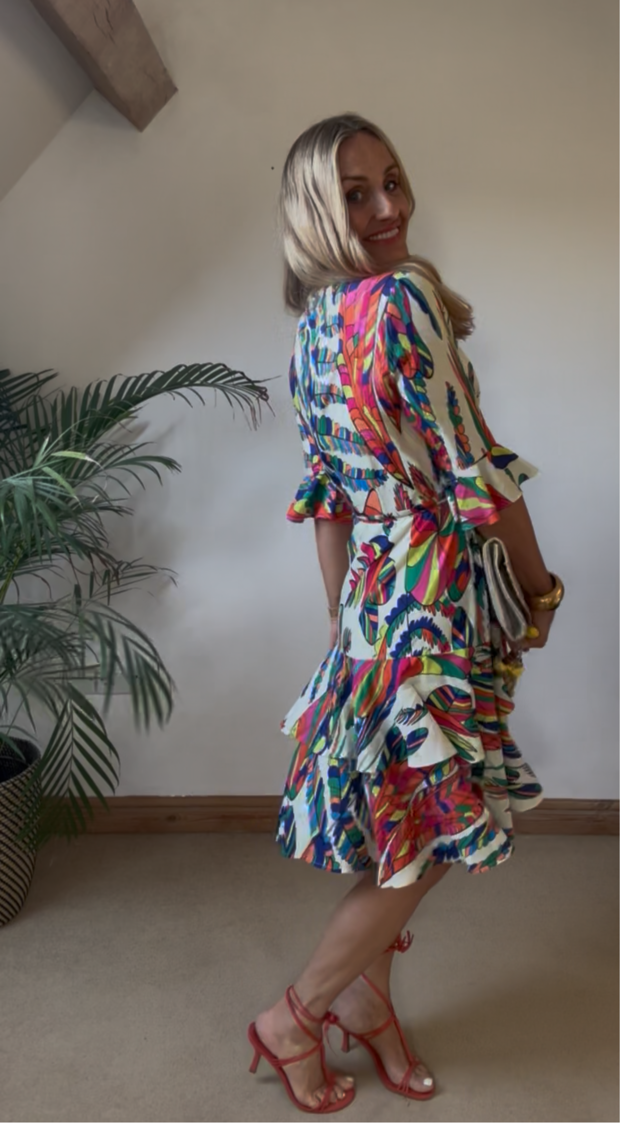Pucci Inspired Print Wrap Dress