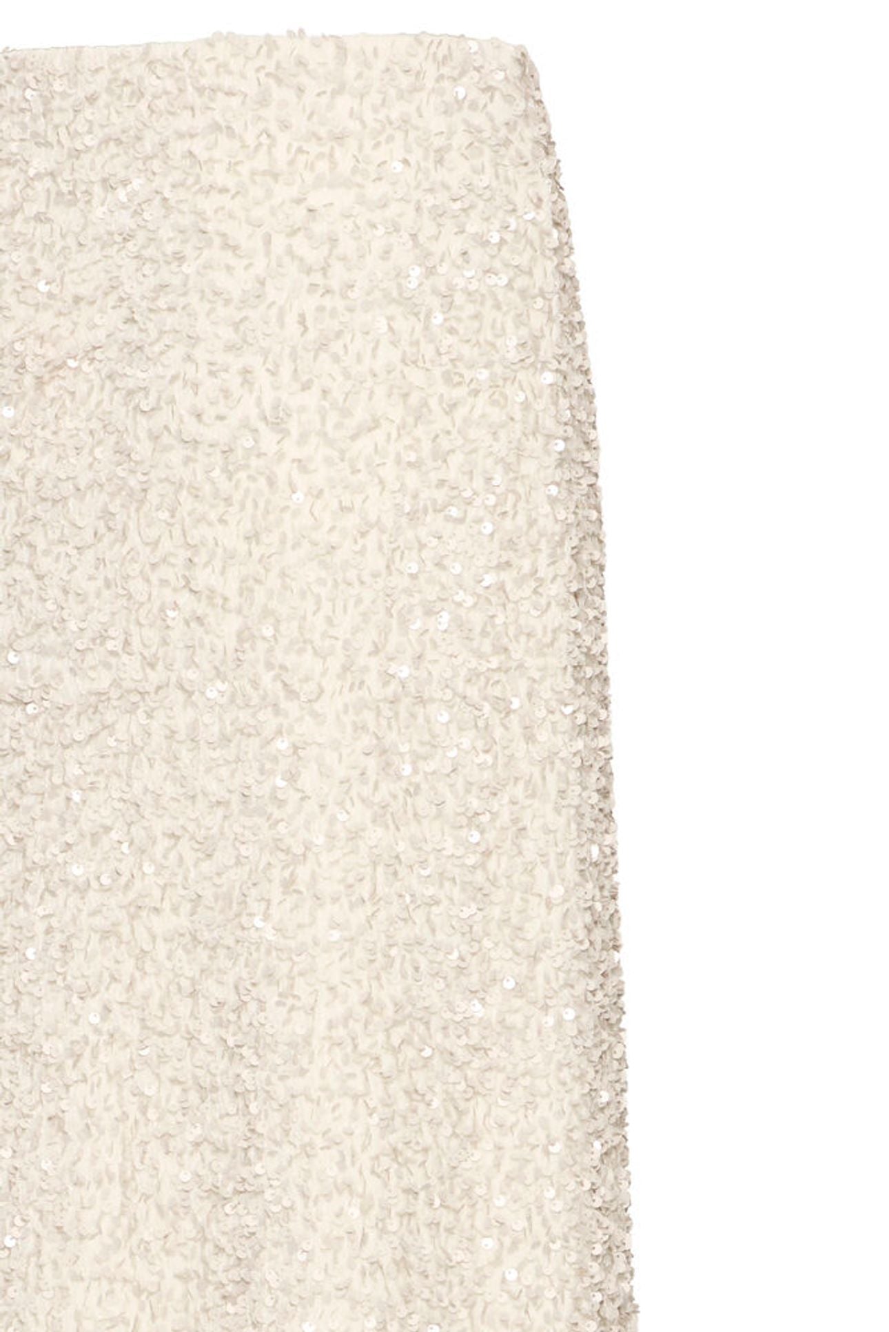 Cream Sequin Skirt