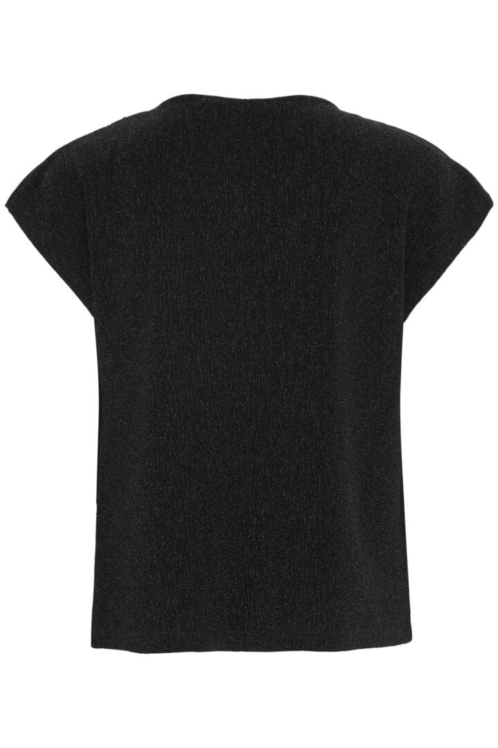 Glitter Cowl Neck T Shirt