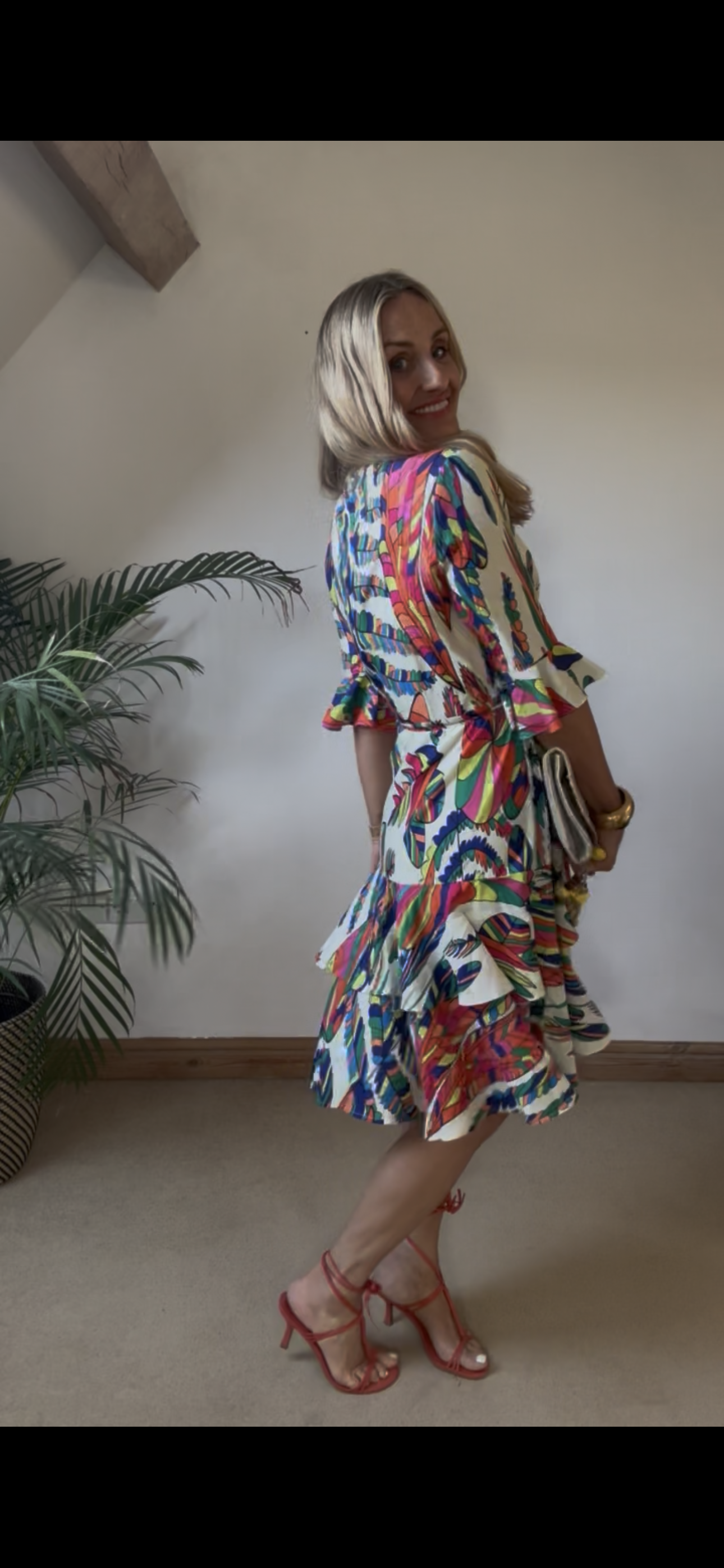 Pucci Inspired Print Wrap Dress