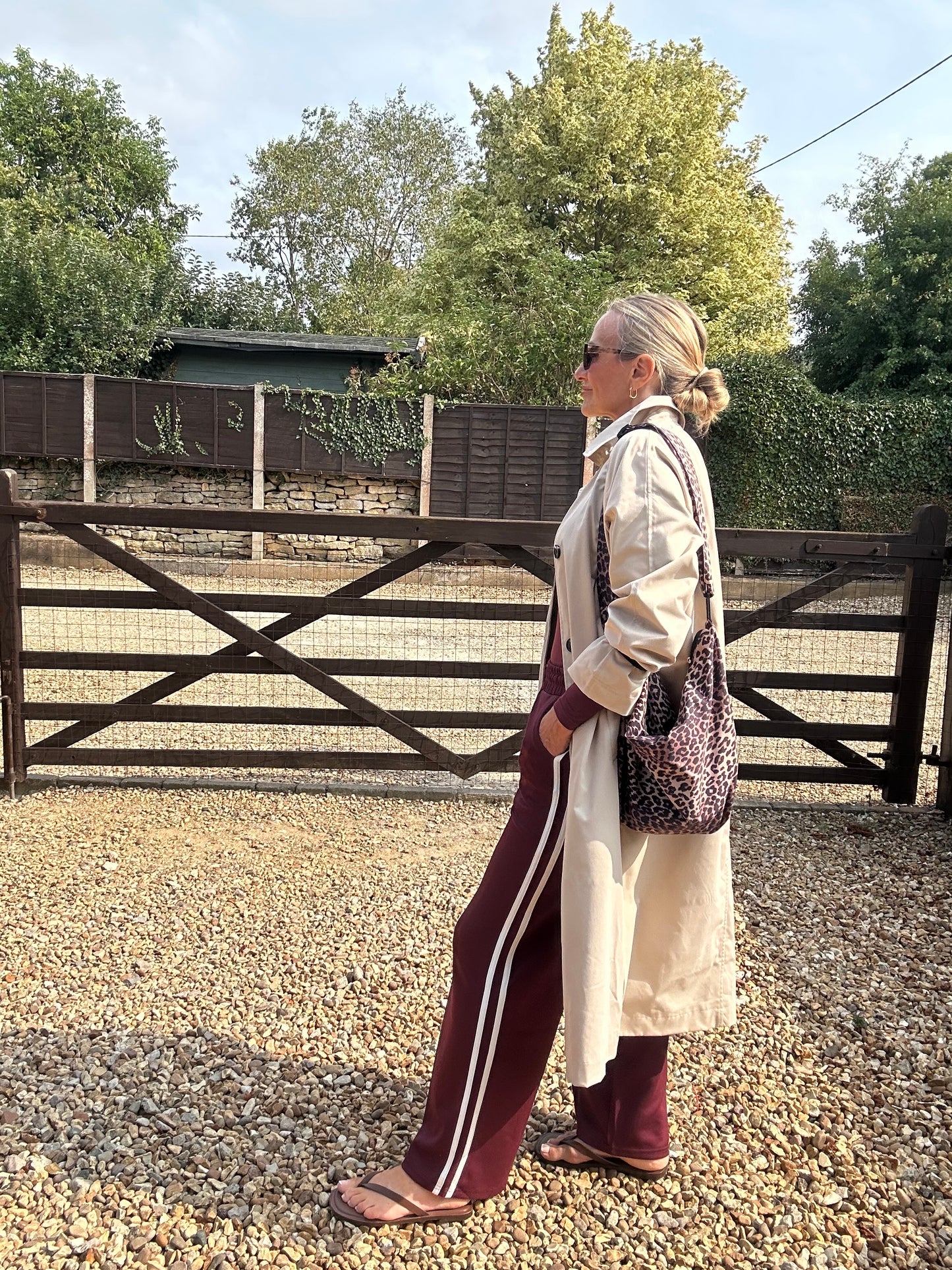 Track Pants with Side Stripe