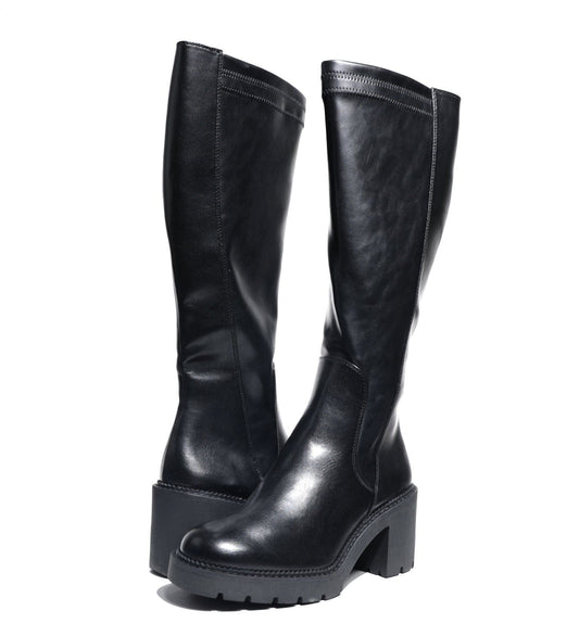 Black Knee High Boots