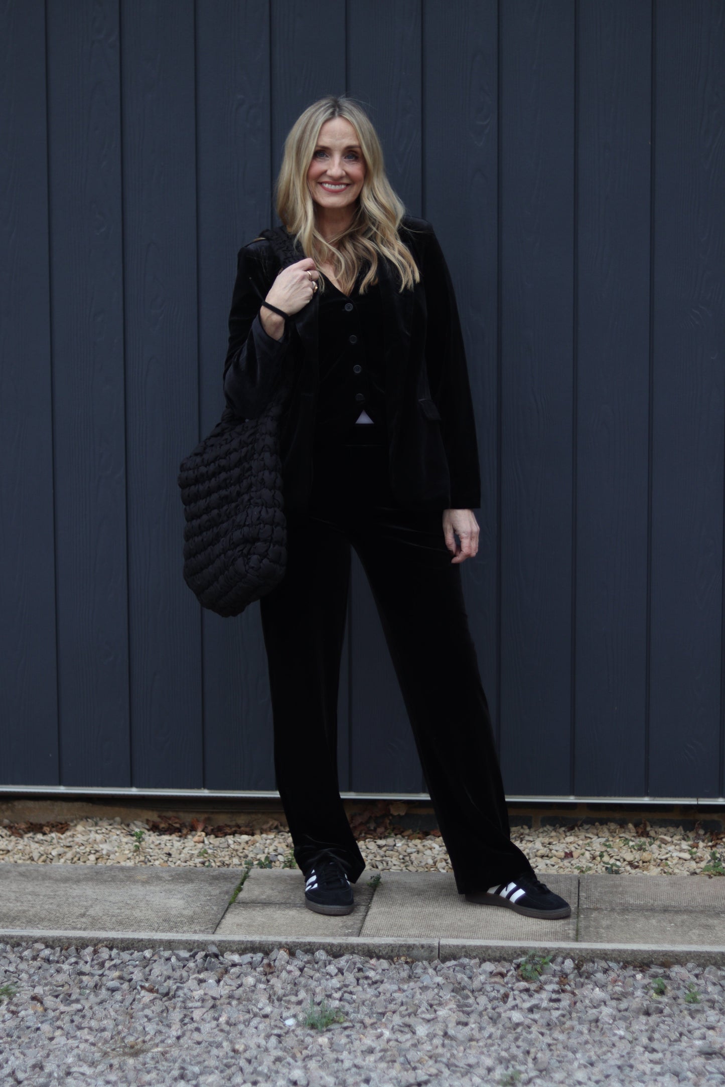 Black velvet Trousers