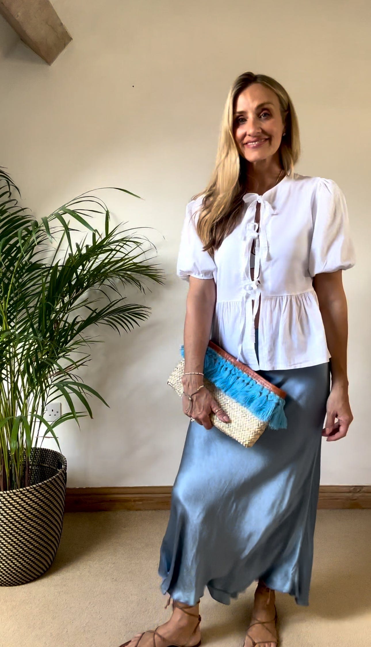 Tie front blouse