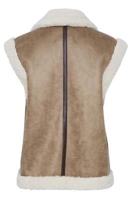 Shearling Gilet - Toated Coconut