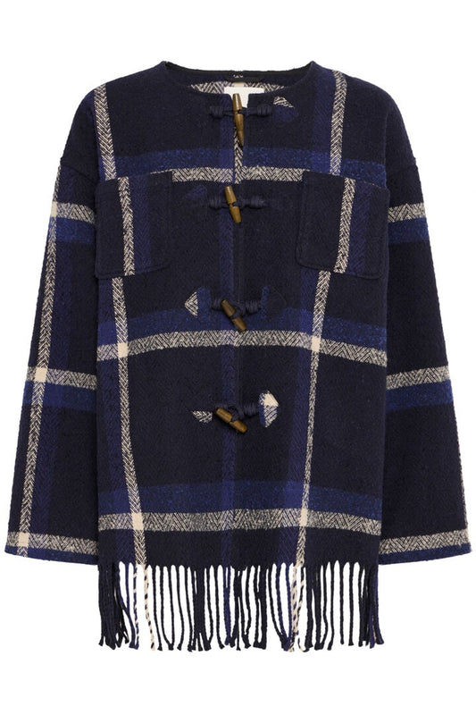 Check Tassle Jacket