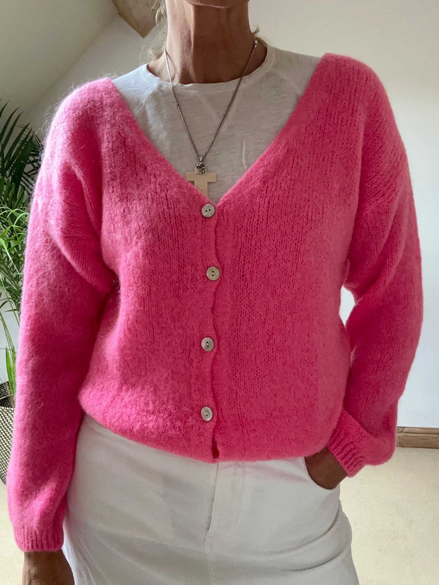 Round Neck Mohair Cardigan PRE ORDER