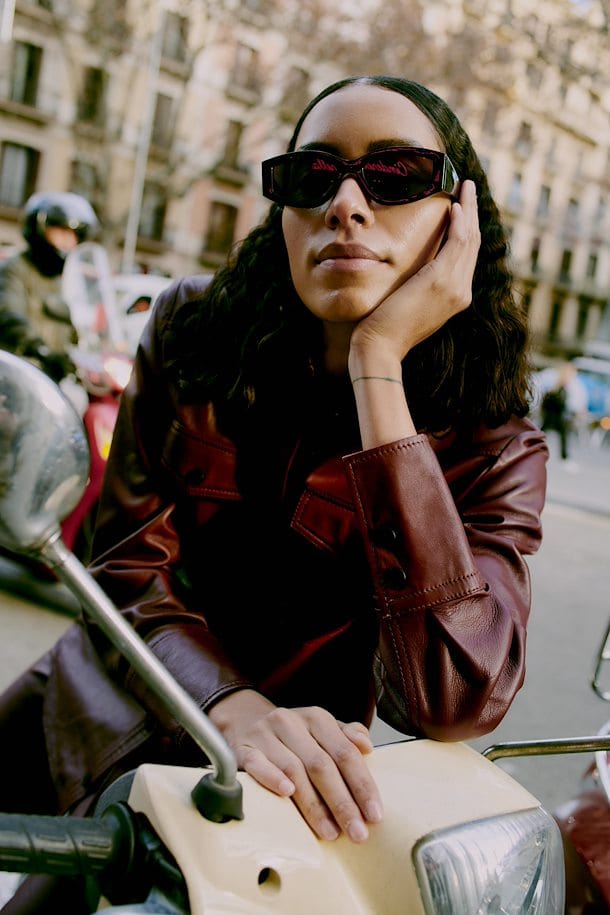 Burgundy Leather Shirt