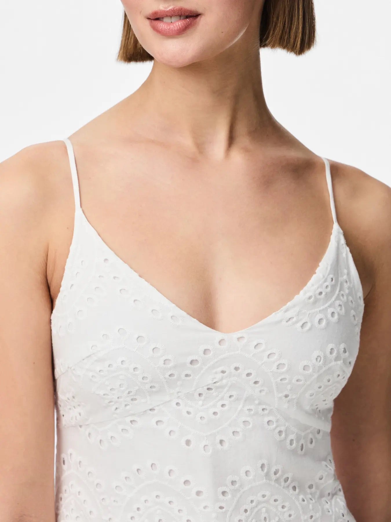 Broderie Anglaise Sundress - White