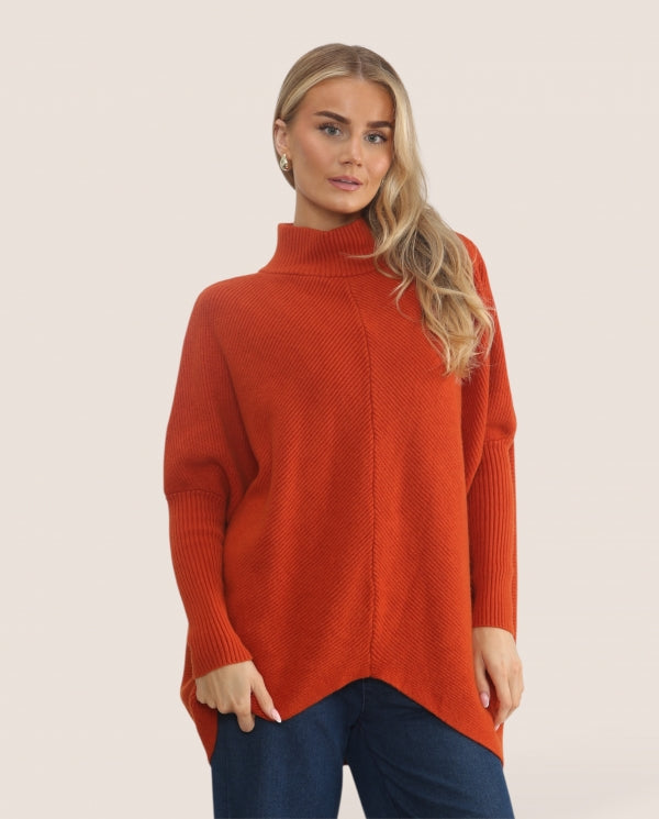 Cut out hem jumper