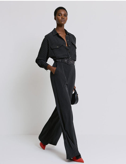 Pinstripe Jumpsuit