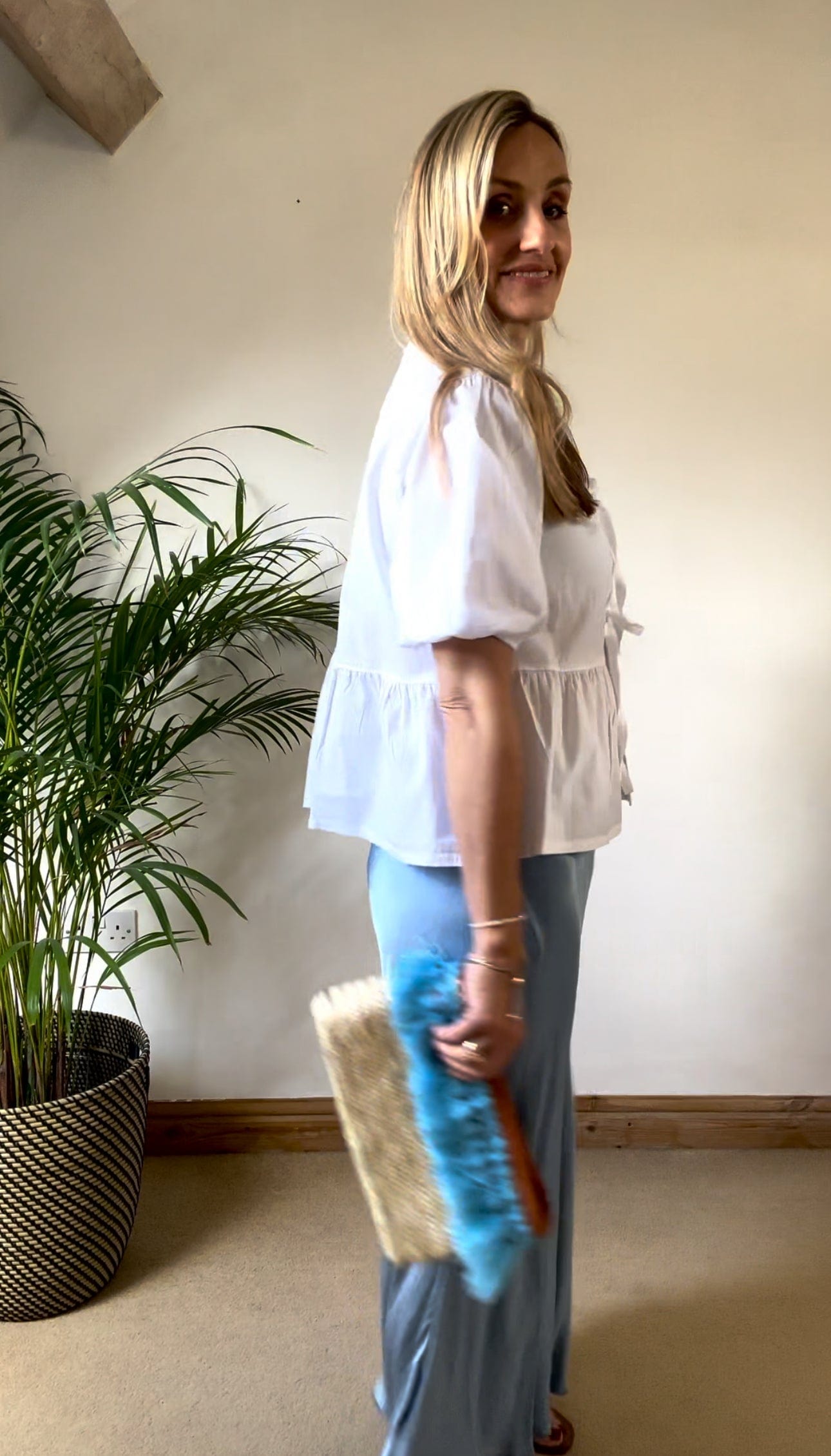 Tie front blouse