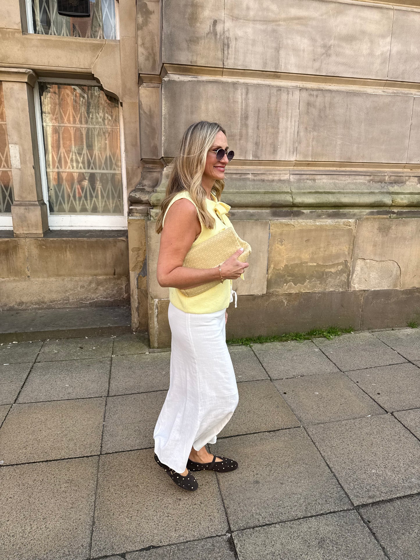 Tie Front Sleeveless Knit