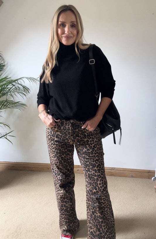 Leopard Print Jeans