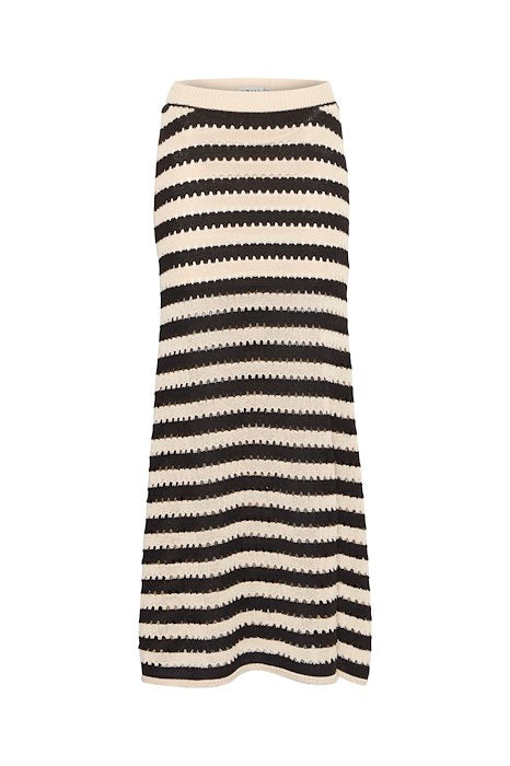 Striped crochet skirt