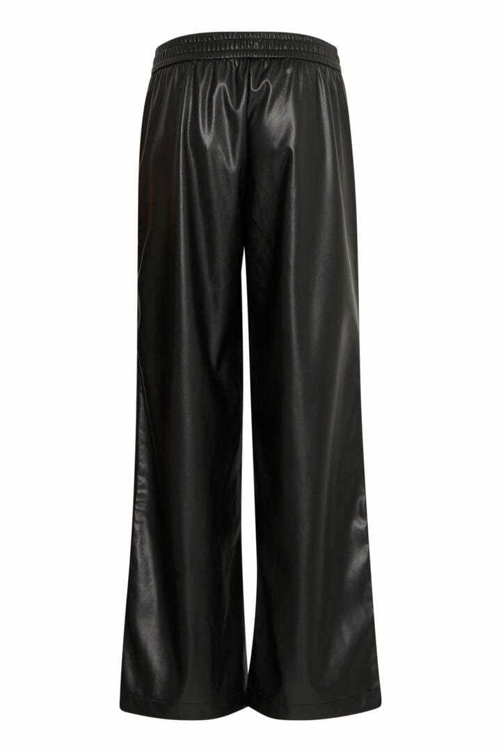 Faux Leather Wide Leg joggers