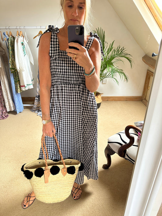 Black and white Gingham Sundress
