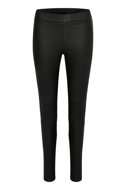 Black Faux Leather Leggings
