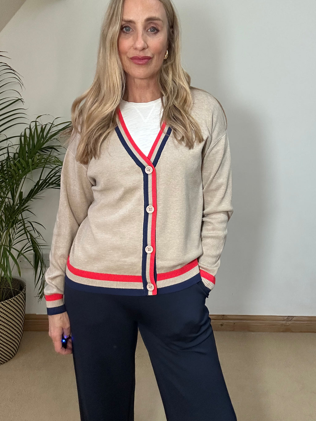 Stripe Edge Cardigan