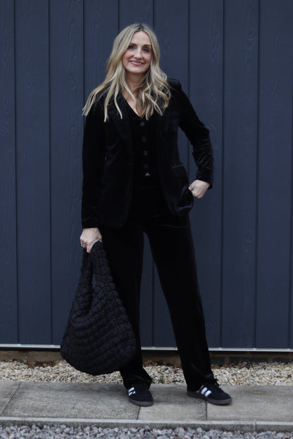 Black Velvet Blazer