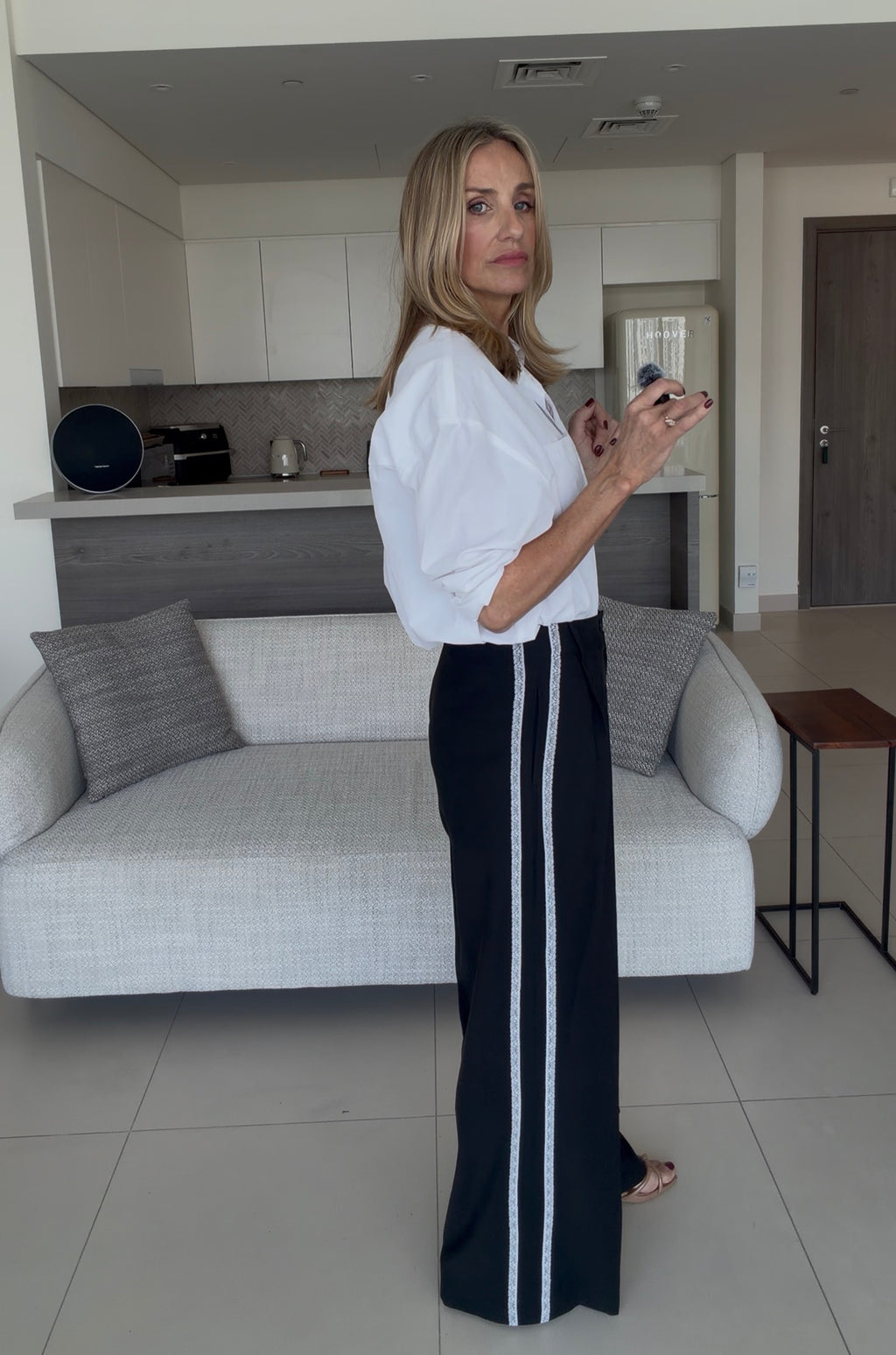 Lace Side Stripe Trousers