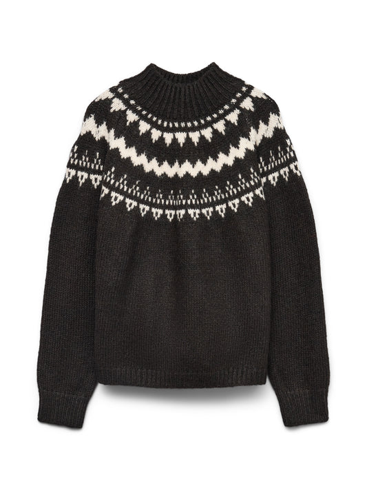Chocolate Fairisle Jumper
