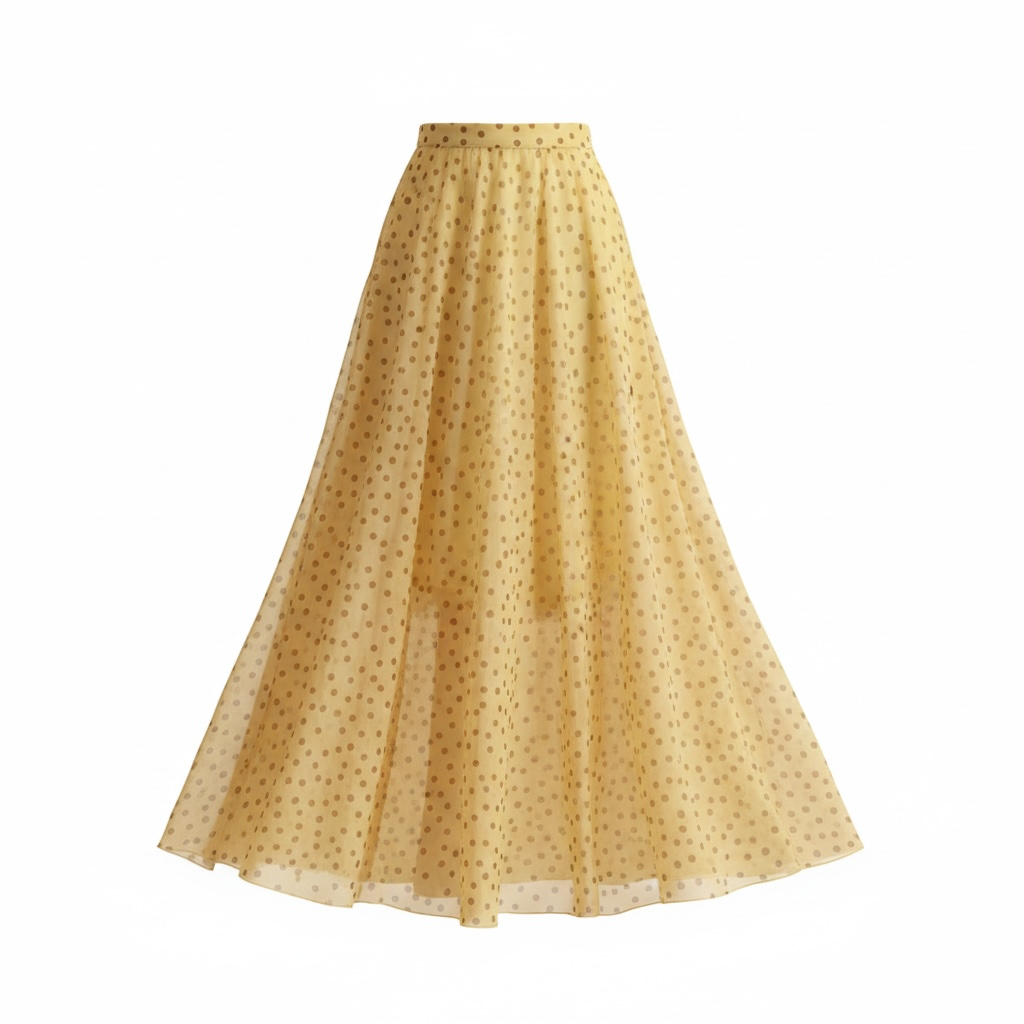 Polka Dot Maxi Skirt