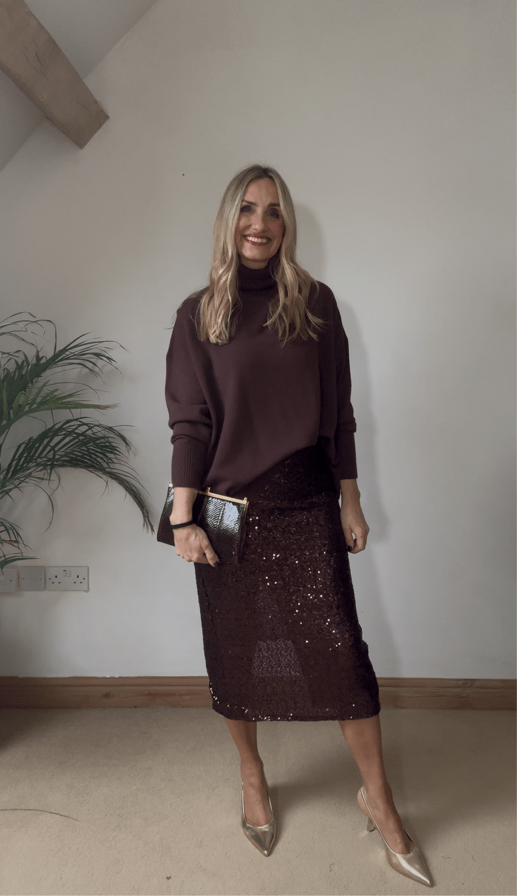 Relaxed Fit Roll Neck Jumper