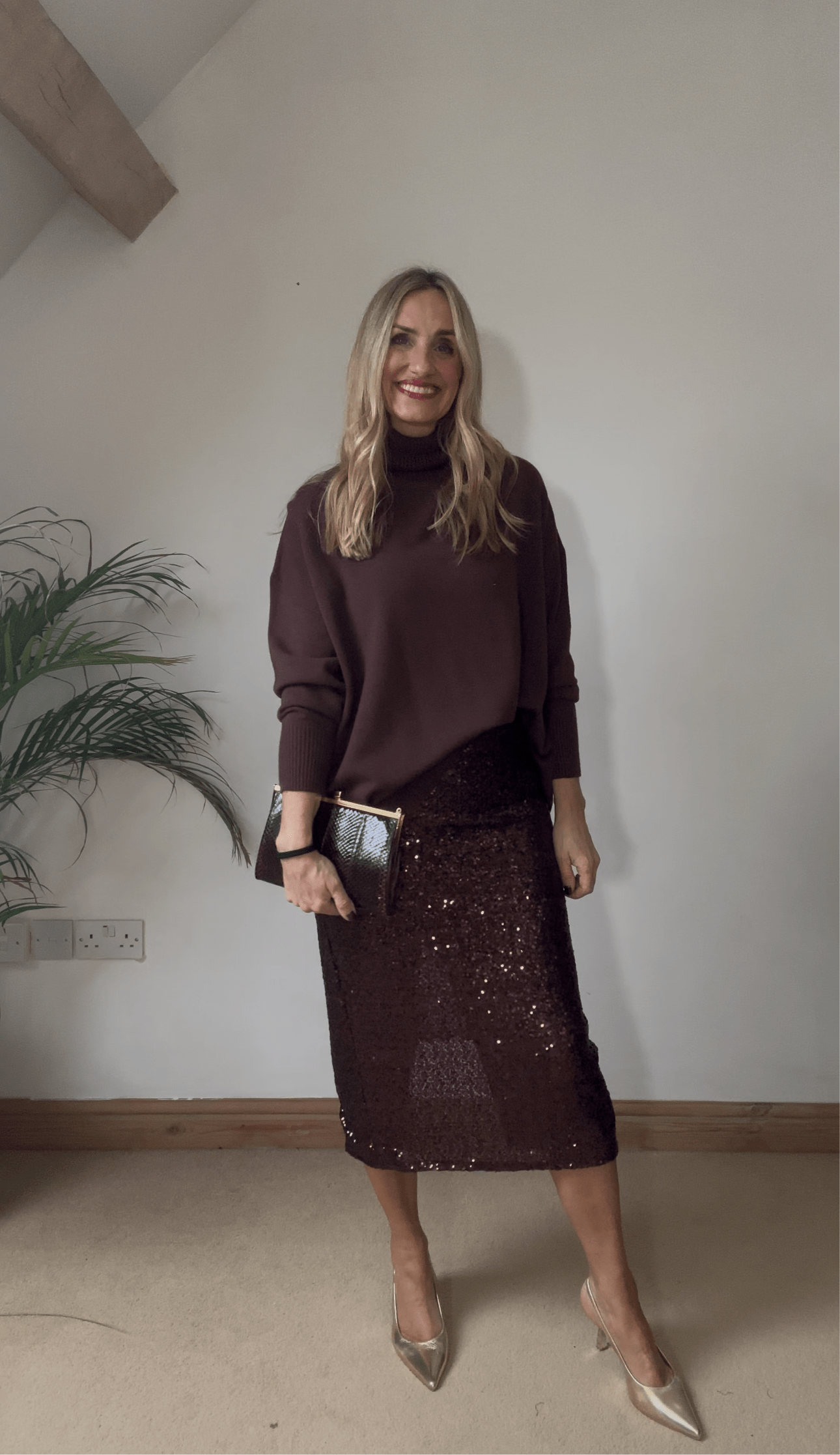 Relaxed Fit Roll Neck Jumper