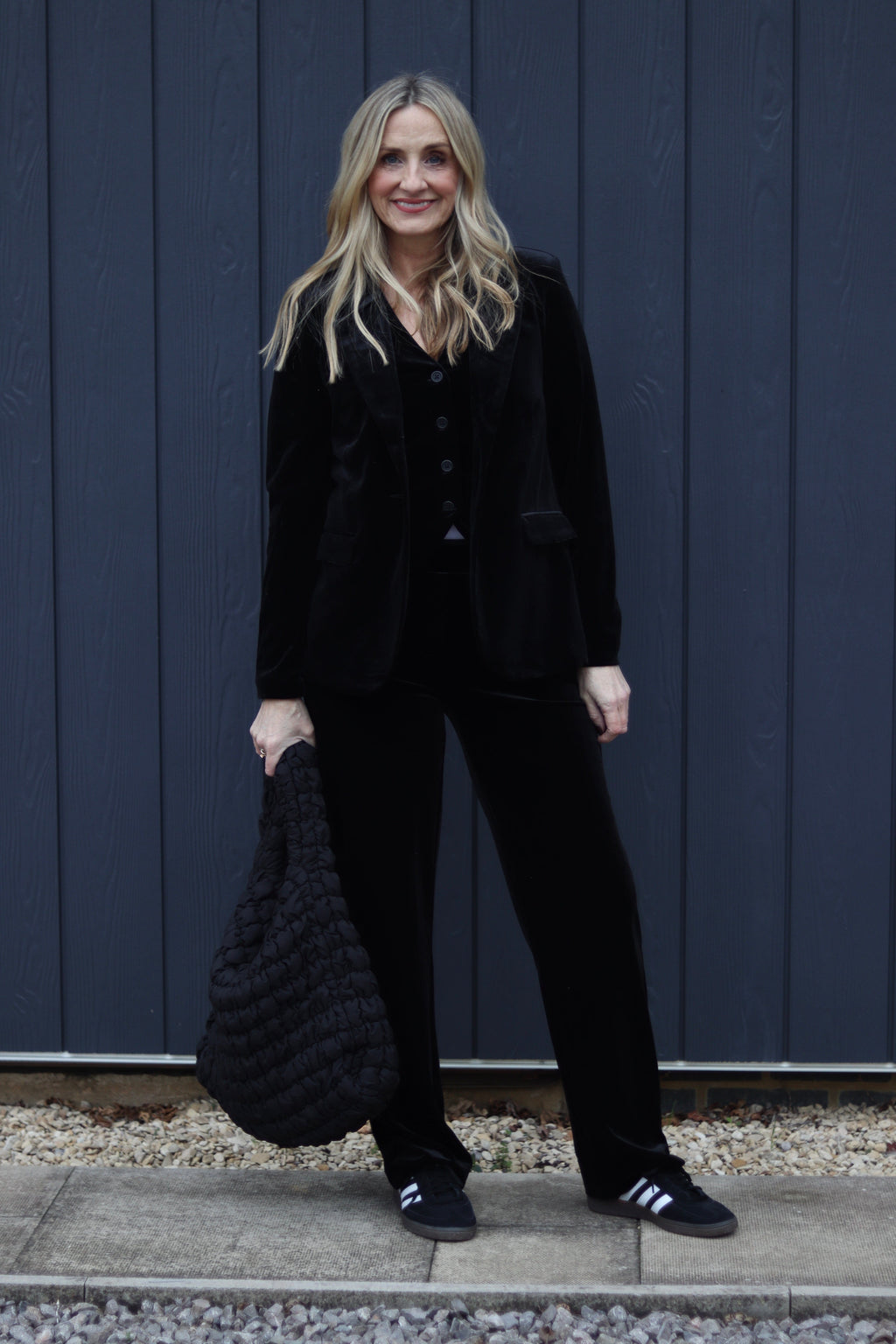 Black Velvet Trousers