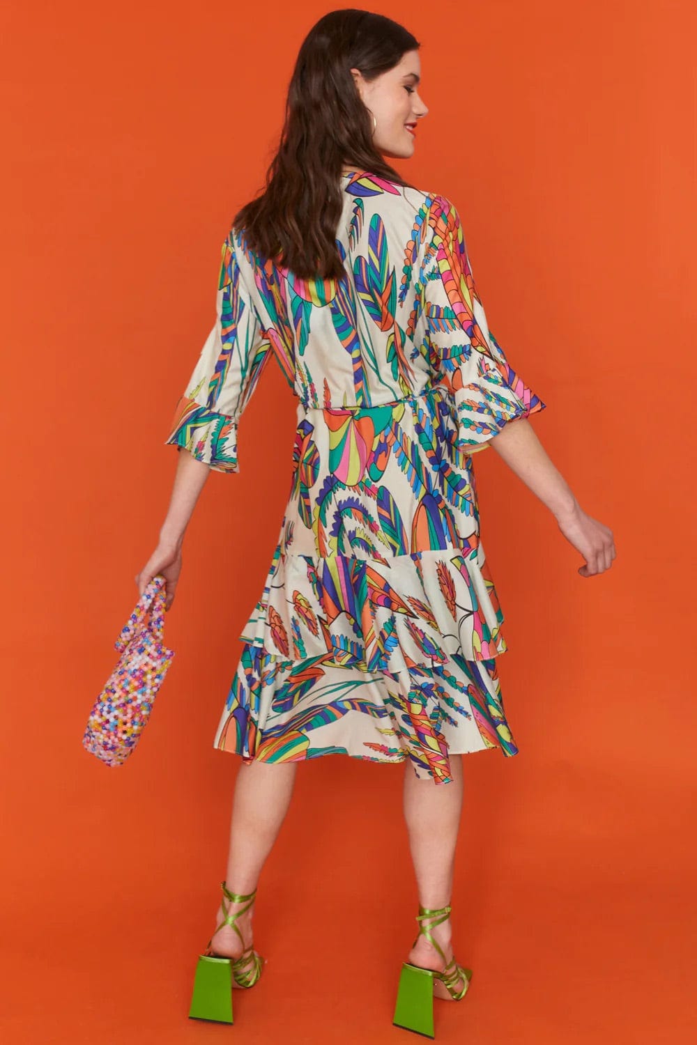 Pucci Inspired Print Wrap Dress