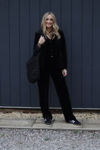 Black Velvet Trousers