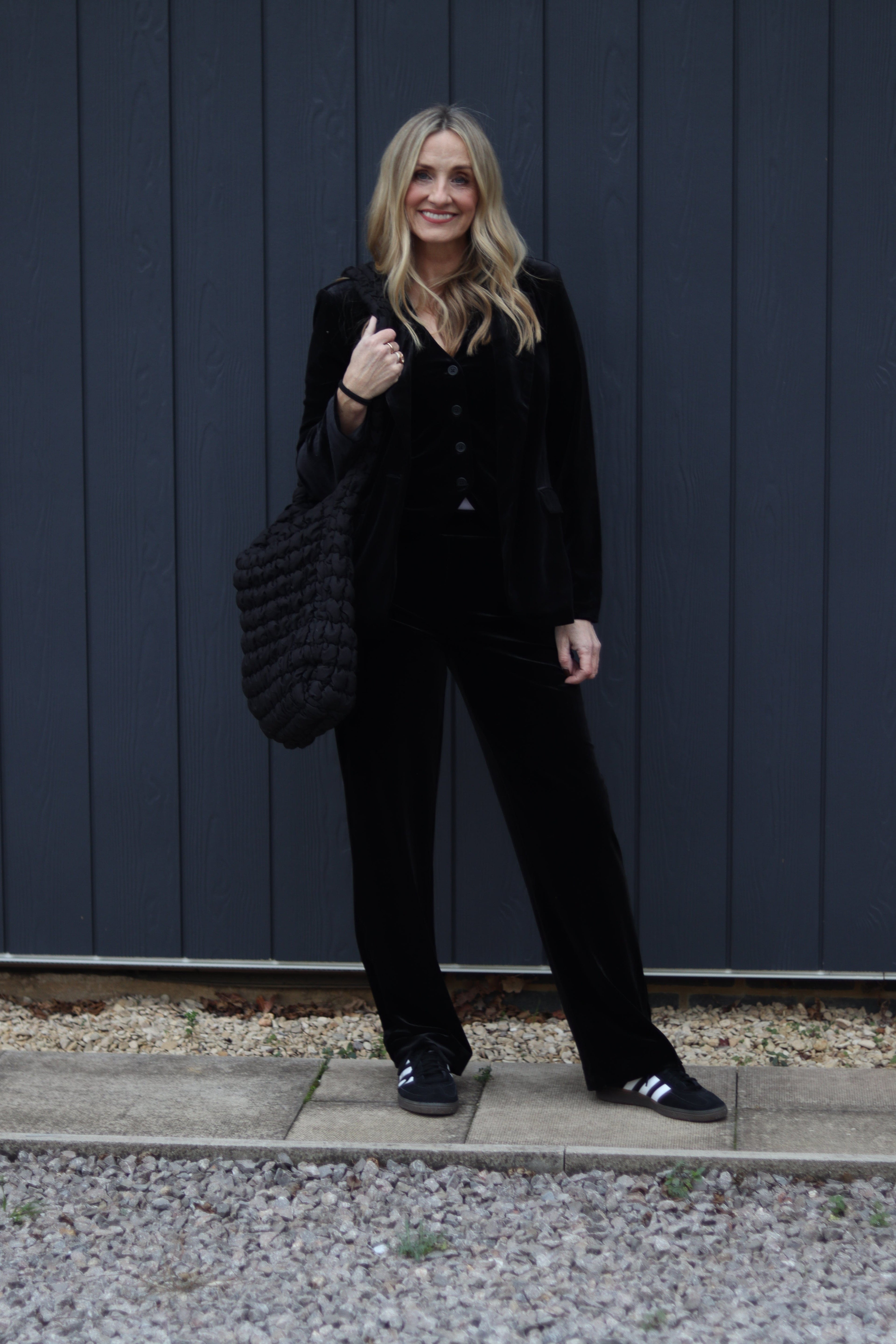 Black Velvet Trousers