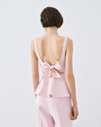 Peplum Top with Tie Back