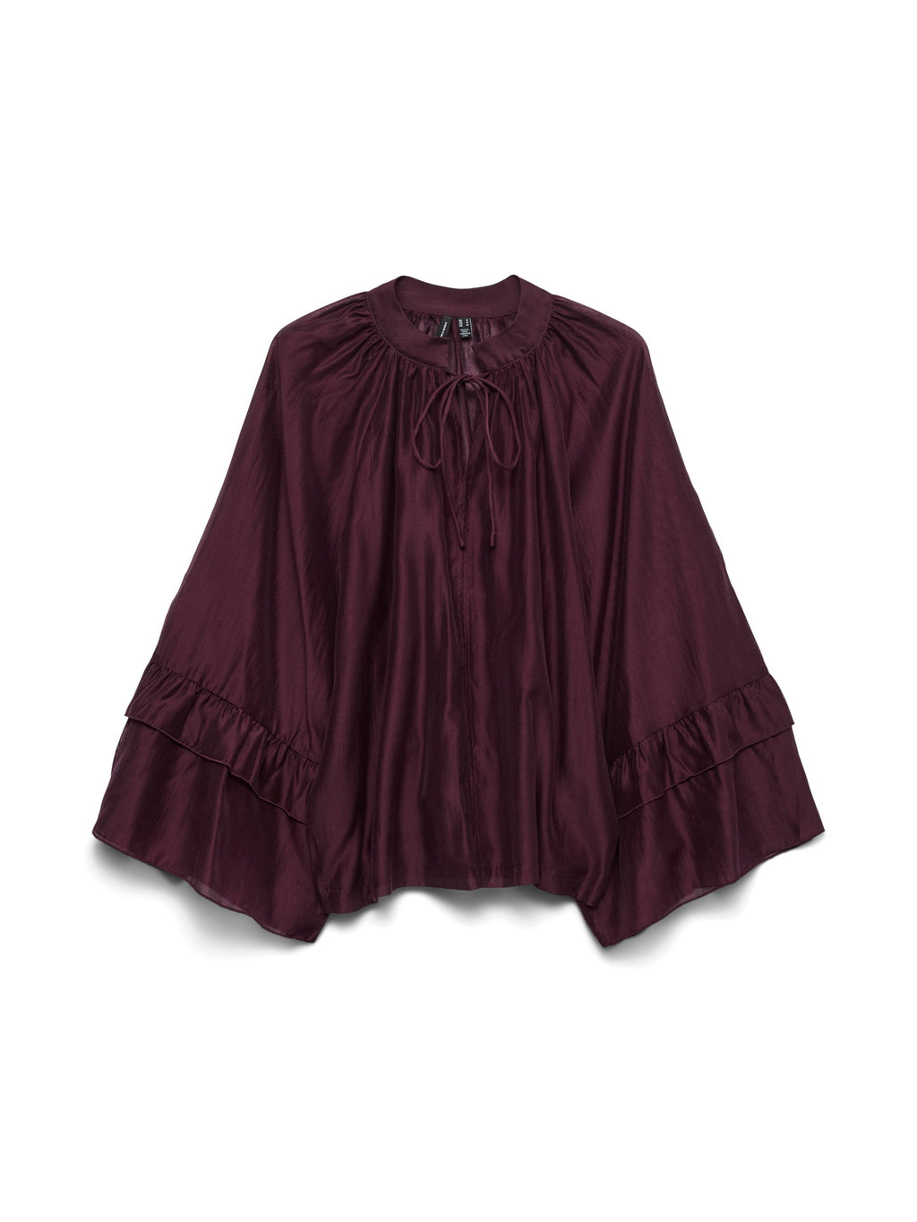 Wine Boho Style Blouse
