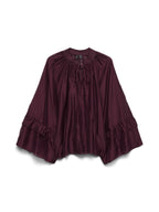 Wine Boho Style Blouse